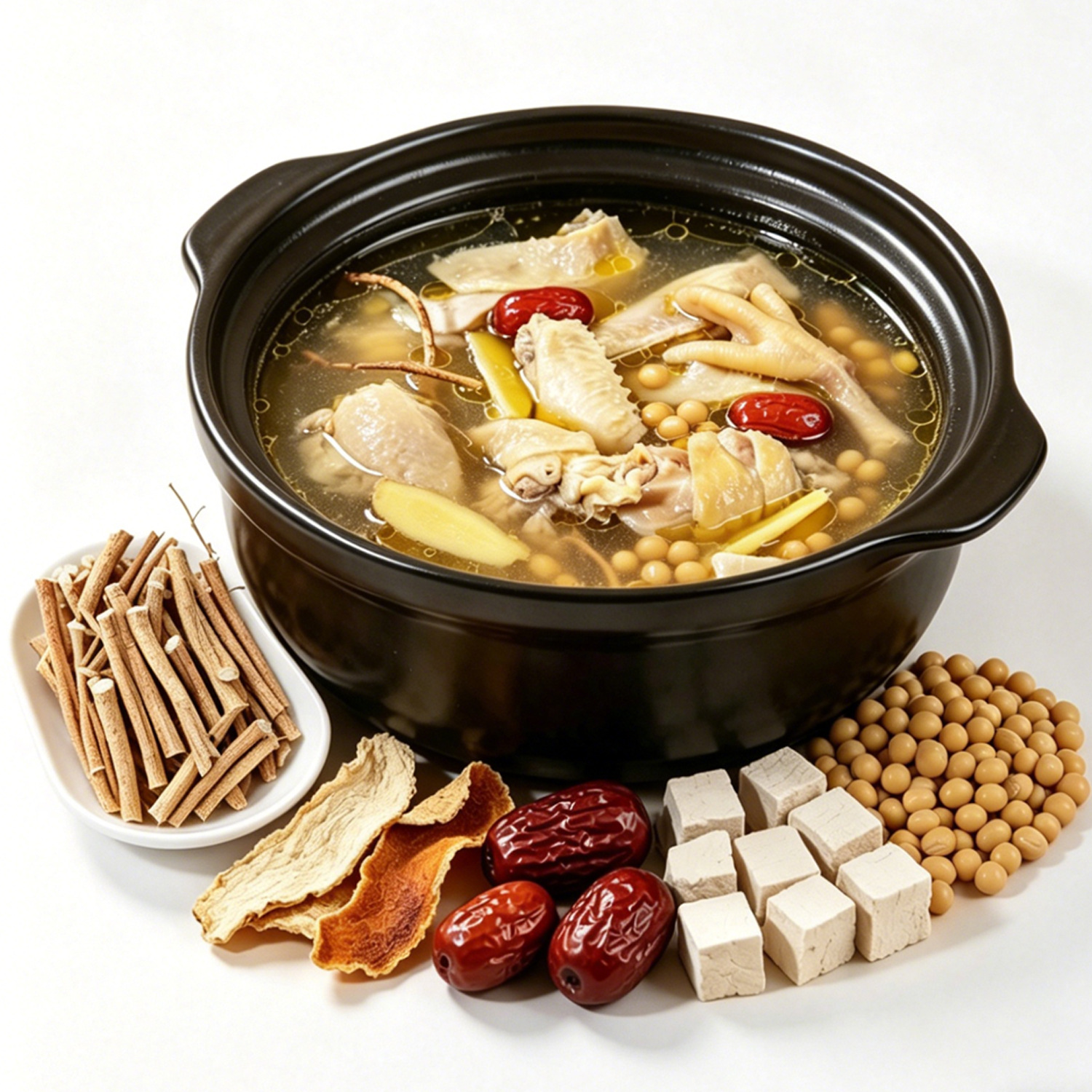 Five-Finger Fig Chicken Soup Pack Wu Zhi Mao Tao Herbal Soup Mix 120g - Image 4