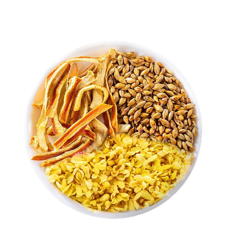 Osmanthus Tangerine Peel Barley Tea 100g 20 Pyramid Tea Bags Hot Brew Daily Wellness Drink - Image 4