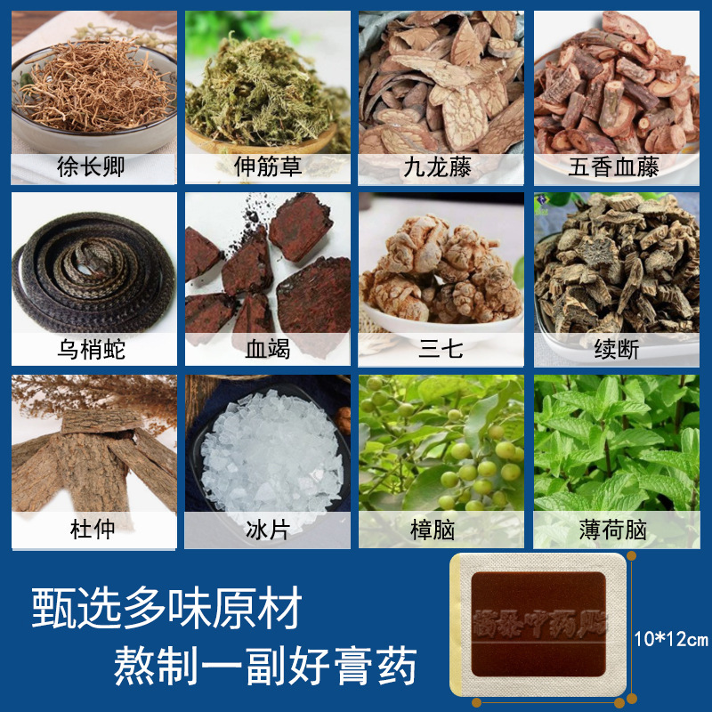 Jin Gu Xiao Tong Herbal Patch for Neck Shoulder Waist and Legs 6 Patches per Box - Image 2