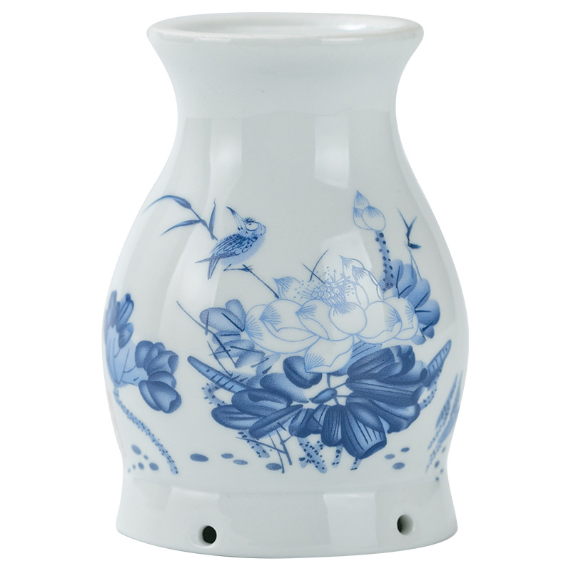 Ceramic Gua Sha Moxa Jar with Lotus Grain Sleeve for Back Massage and Warm Moxibustion - Image 5