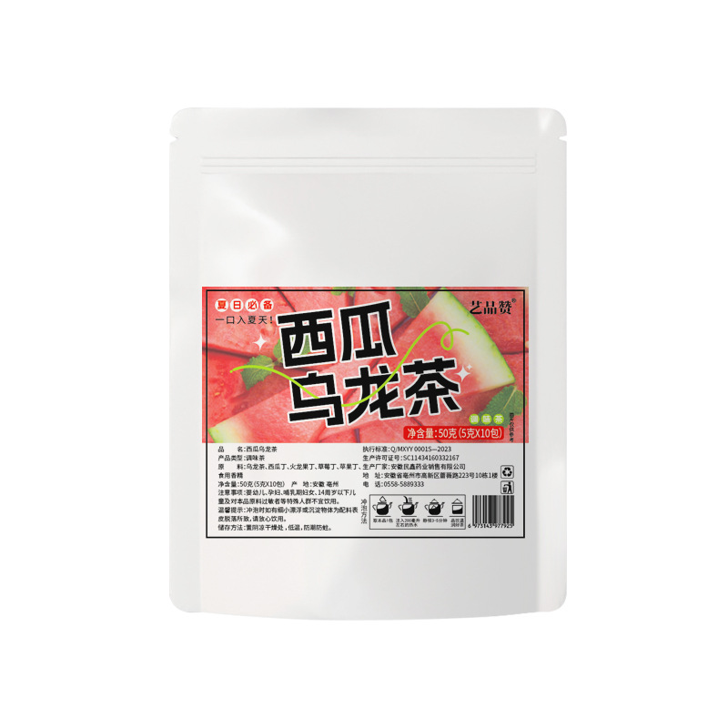 Watermelon Oolong Tea Cold Brew Fruit Tea Blend 50g Sugar Free 5g x 10 Bags - Image 5