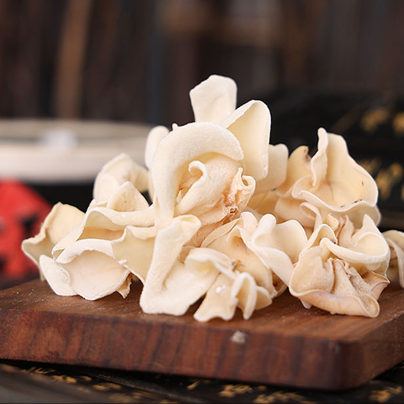 White Jade Wood Ear Mushroom Bai Yu Mu Er 50g Dried Changbai Mountain Edible Fungus for Soup and Home Cooking - Image 3