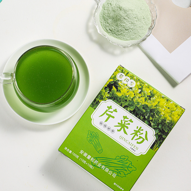 Celery Powder Qin Cai 100g Box 10g x 10 Sachets Sugar Free Wellness Drink Mix - Image 4