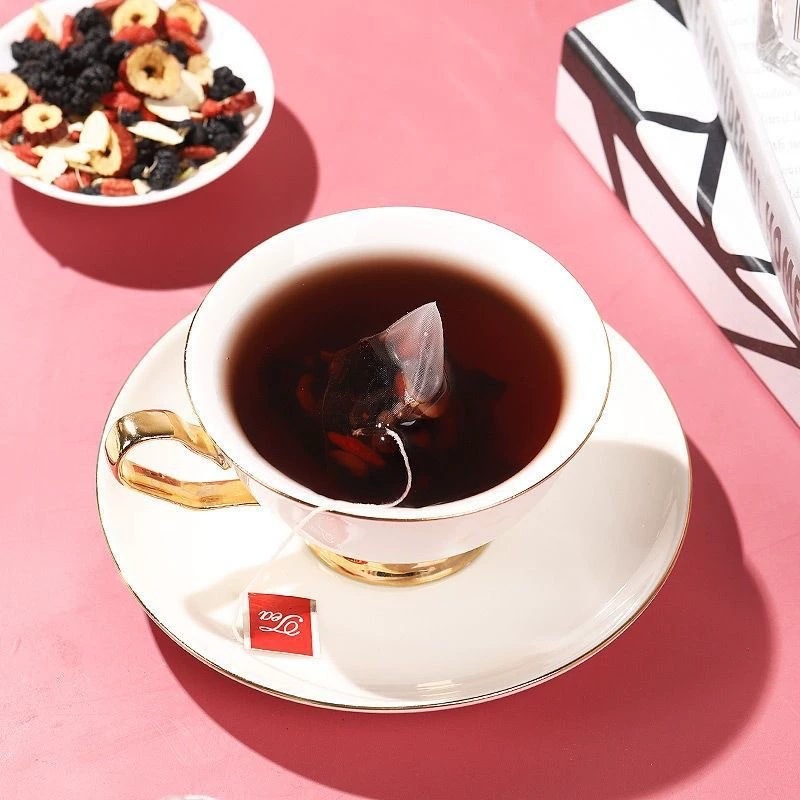 Ginseng Mulberry Goji Tea Blend 20 Triangle Tea Bags Independent Packaging Daily Wellness Brew - Image 4
