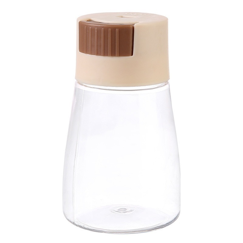 Press-Dispense Salt Seasoning Jar Pink Hexagonal Sealed Kitchen Condiment Bottle for Home Cooking - Image 5