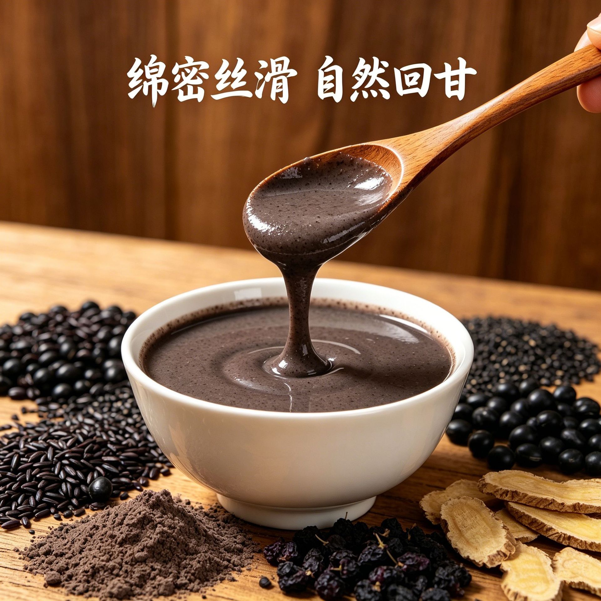 Huang Jing Wu Hei Powder 175g Box Polygonatum Five Black Blend Breakfast Meal Replacement - Image 4