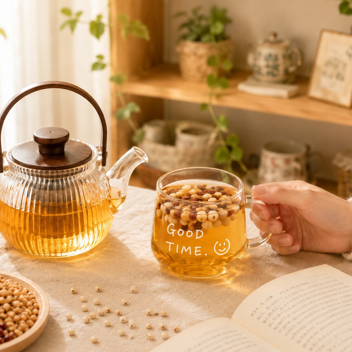 Adzuki Bean Gorgon Jobstears Tea Chi Xiao Dou Qian Shi Yi Mi Cha 600g 30 Mini Cans Daily Wellness Brew - Image 4