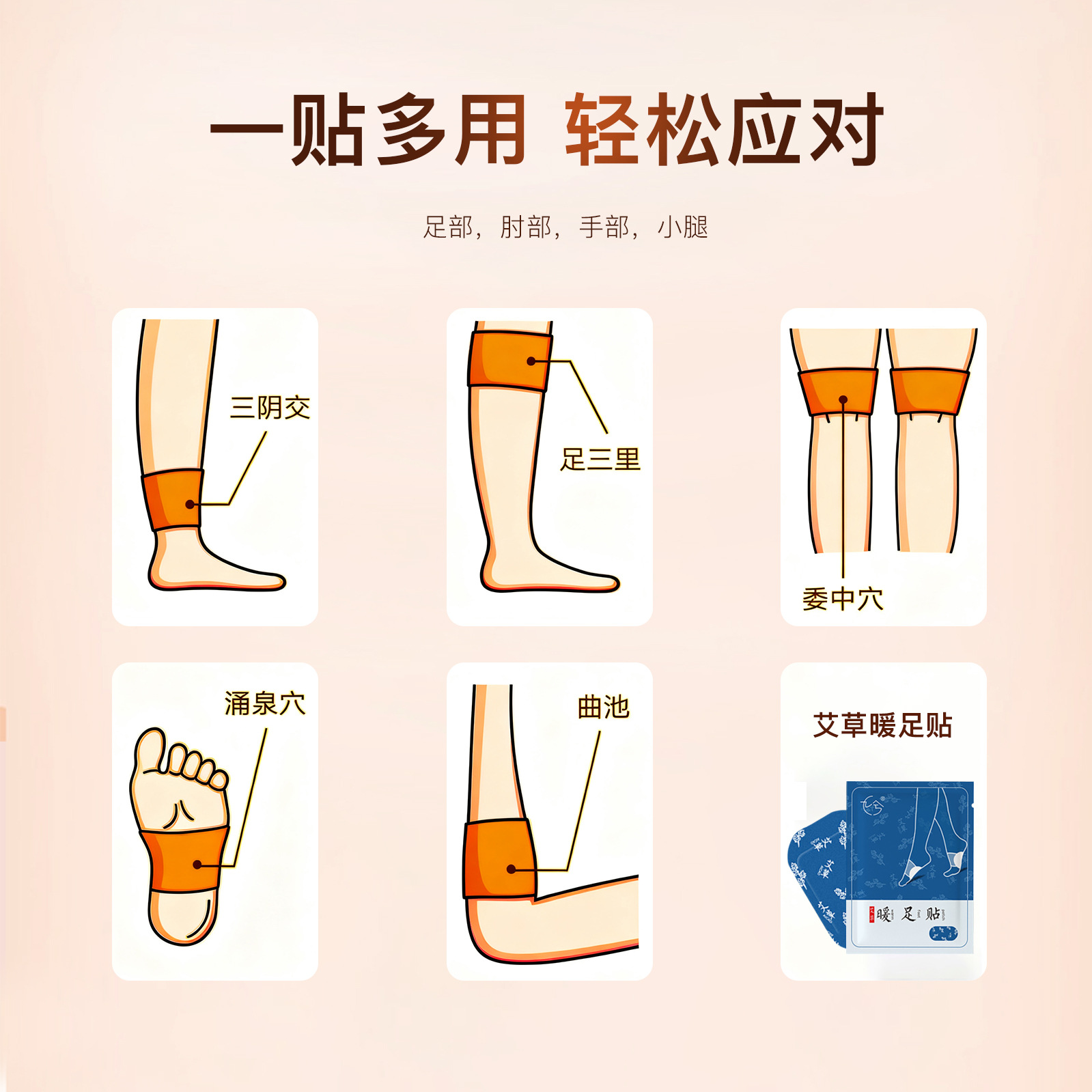 Mugwort Steam Warm Foot Patch Wearable Self Heating Foot Sole Patch for Sleep - Image 4