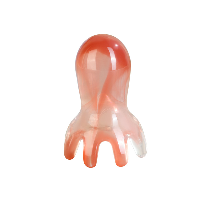 Octopus Head Scalp Massage Comb Portable Meridian Acupoint Guasha Tool for Wellness Massage - Image 5