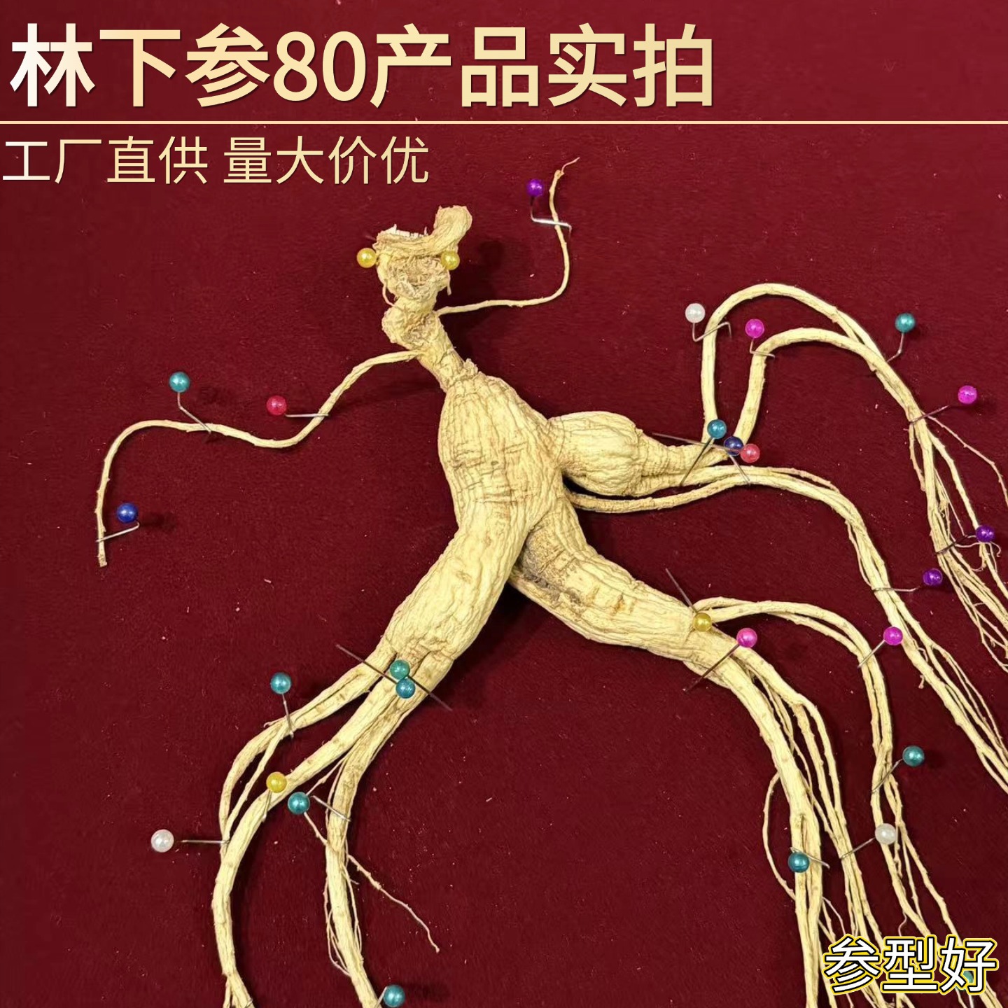Wild-Simulated Forest Ginseng Dried Root 60 Grade Gift Box Jilin Origin - Image 2