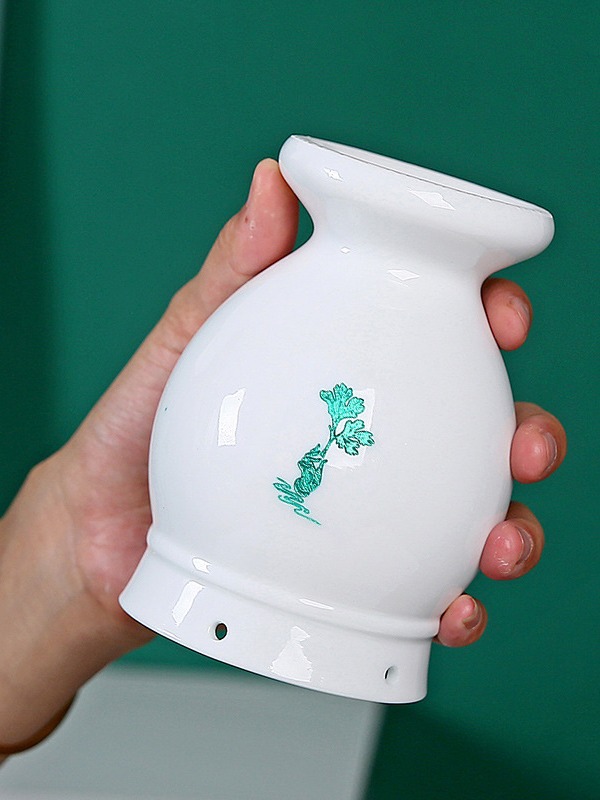 Ceramic Moxibustion Jar Double Layer Heat Insulated Moxa Cup for Home and Spa Use 11.5cm - Image 5