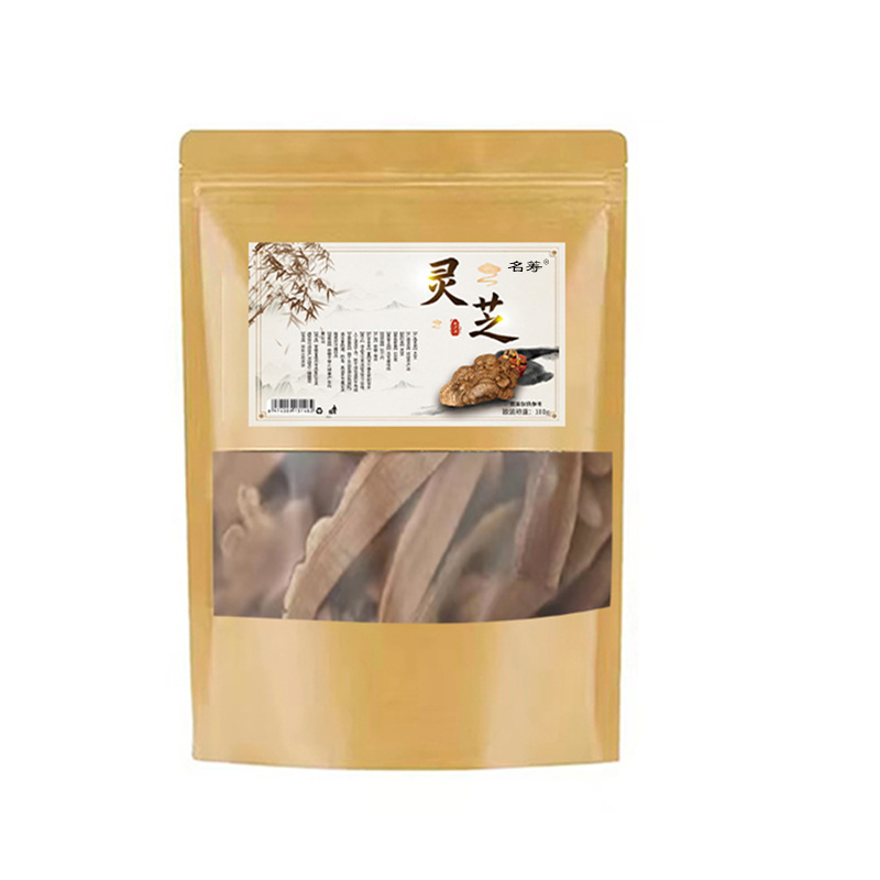 Dried Reishi Mushroom Slices Ling Zhi 100g Bagged Raw Herb for Tea and Soup - Image 5