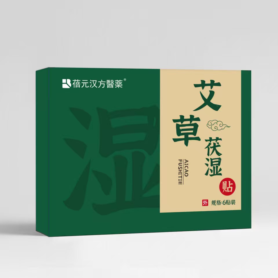 Mugwort Herbal Patch Ai Cao Tie 6 Patches per Box Traditional Topical Wellness Sticker - Image 2