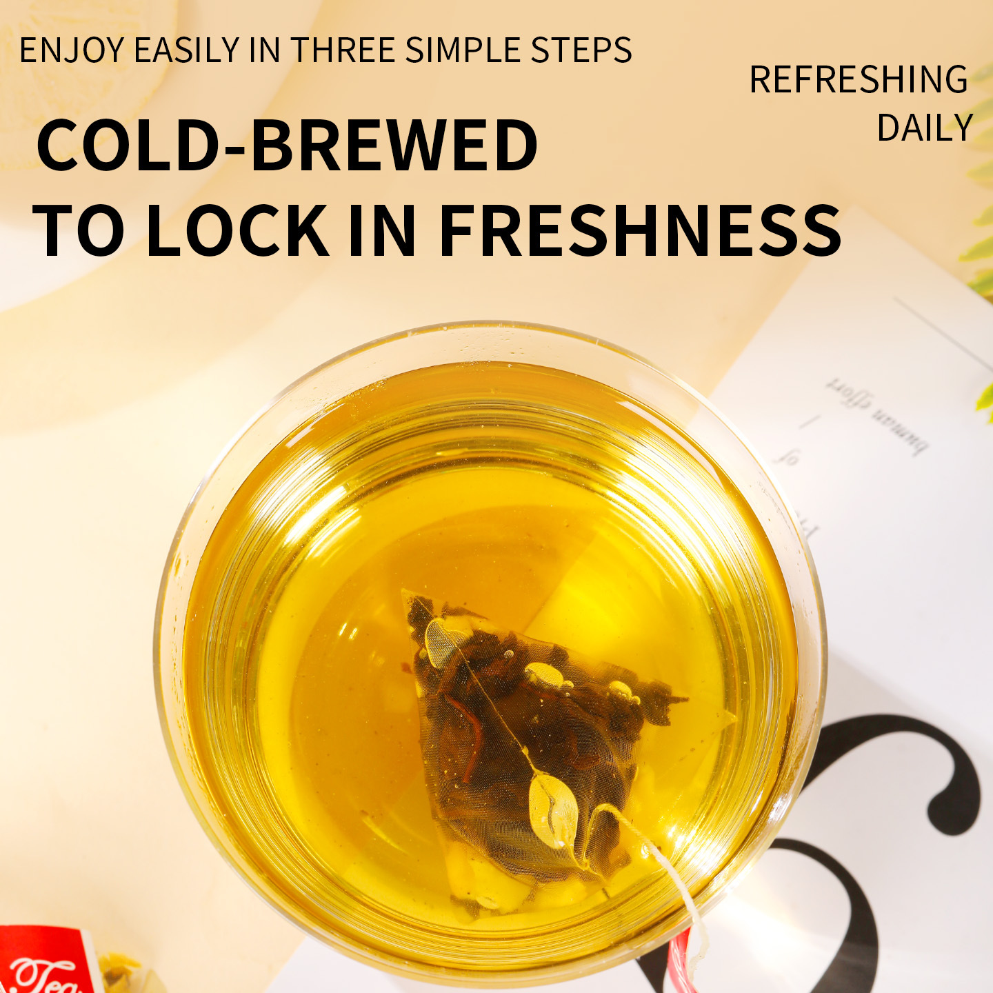 Ya Shi Xiang Lemon Tea Bags Sugar-Free Cold Brew Dancong Oolong Herbal Tea 20 Bags - Image 4