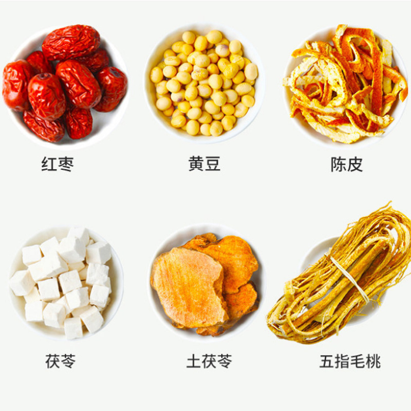 Chicken Herbal Soup Pack Wu Zhi Mao Tao Fu Ling Chen Pi Soup Mix 200g - Image 4