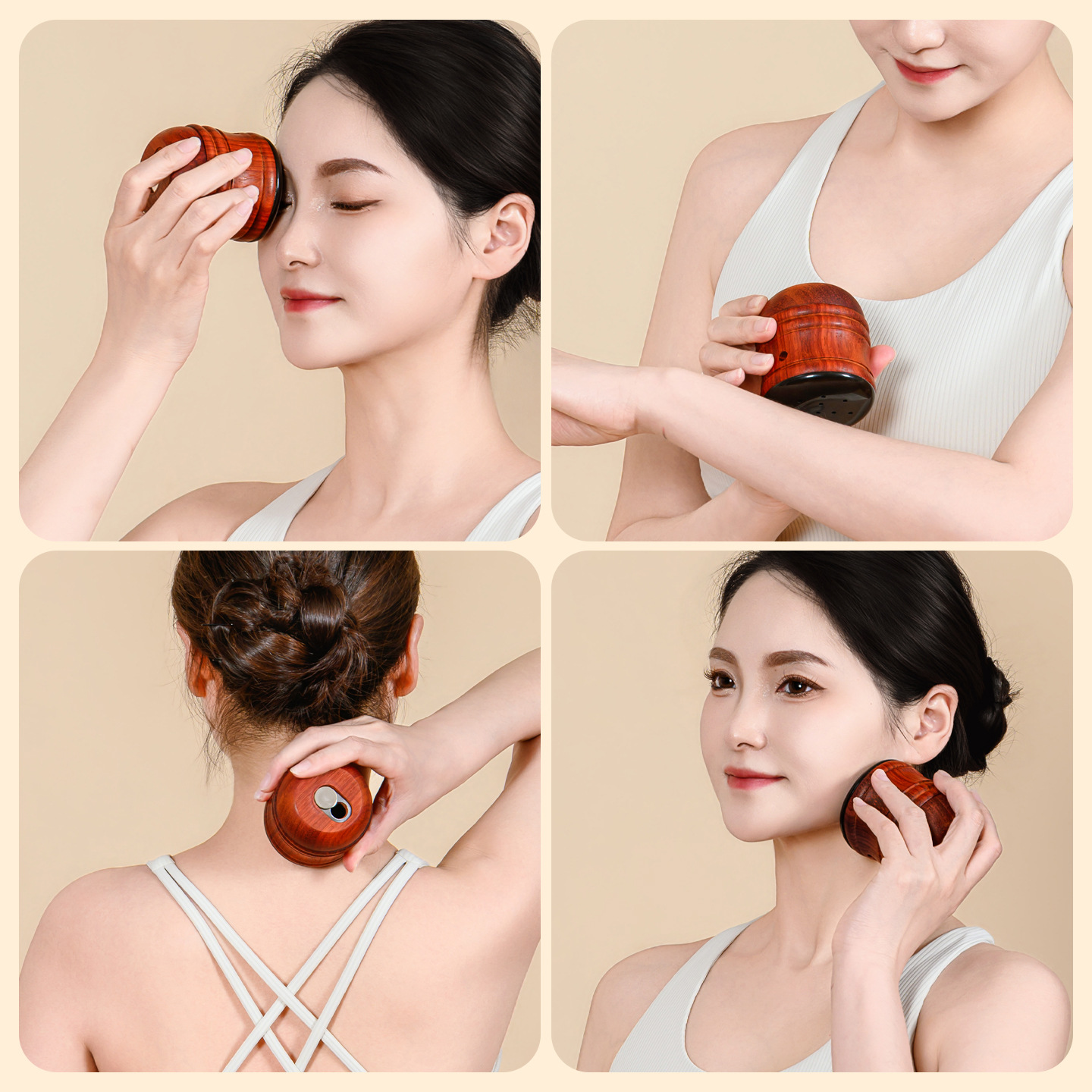 Bian Stone Facial Moxibustion Cup Warm Massage Tool for Home Face Care 230g - Image 4