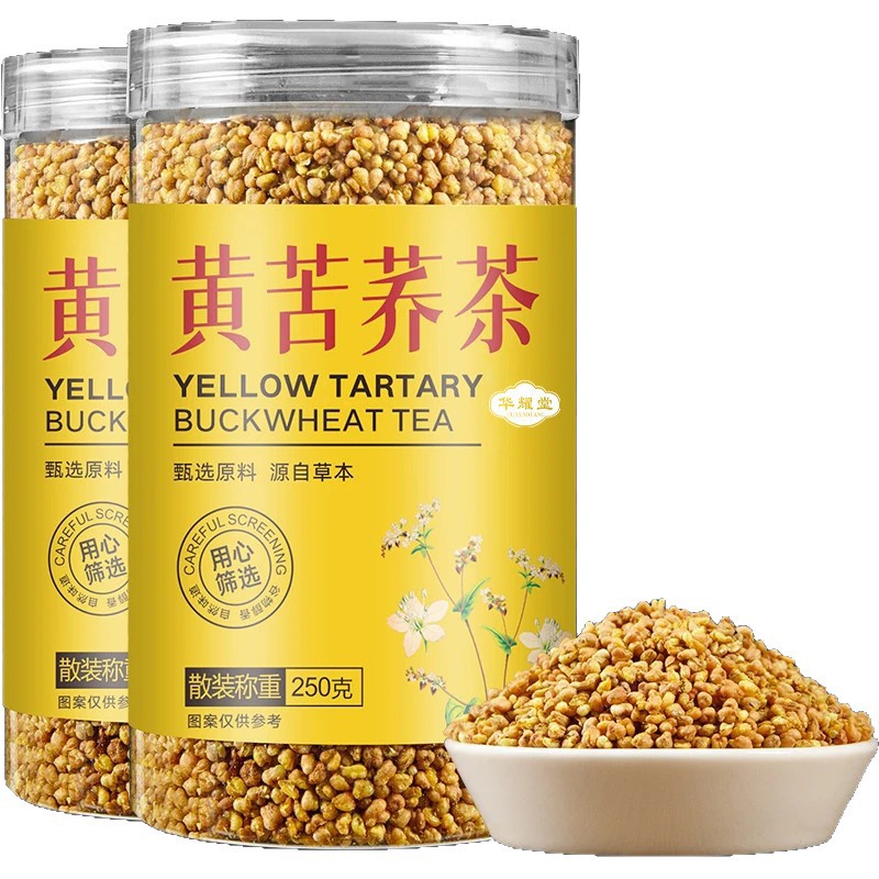 Tartary Buckwheat Tea Huang Kuqiao Cha 500g Sichuan Daliangshan Roasted Grain Tea Sugar Free Canned Pack - Image 5