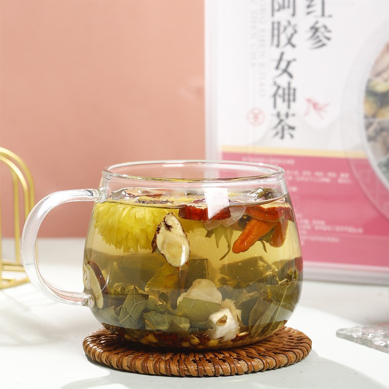 Red Bean Coix Seed Herbal Tea with Chrysanthemum Cassia and Ginseng Blend 300g 15 Cans - Image 4