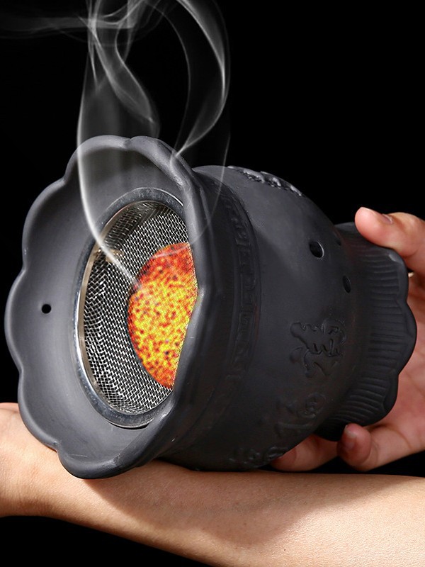 Bian Stone Fire Dragon Moxa Jar TCM Warming Massage Tool for Back Legs and Abdomen 750g - Image 3
