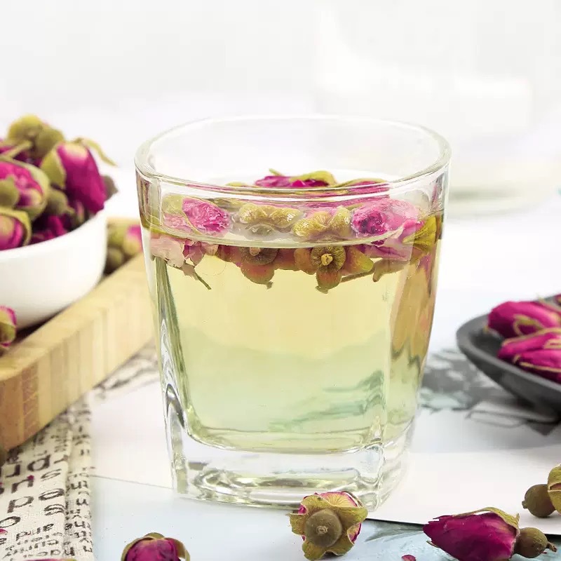Pingyin Rose Bud Tea Mei Gui Hua 重瓣红玫瑰 Dried Red Rose Buds Herbal Flower Tea 500g Bulk - Image 4