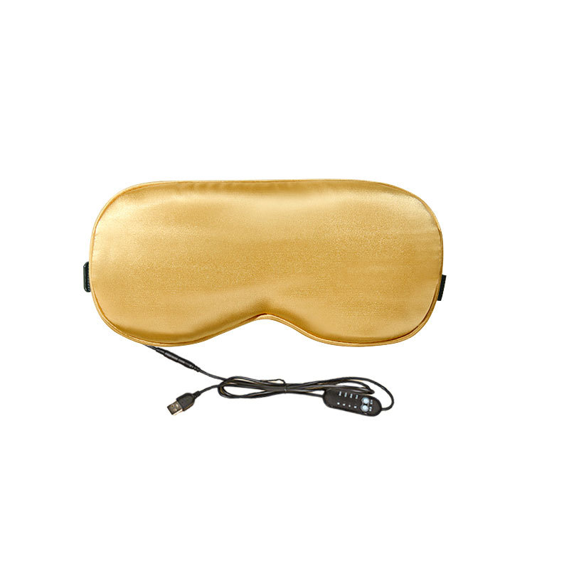 Electric Heated Silk Eye Mask with Mugwort Warming Compress for Eye Rest and Sleep - Image 5
