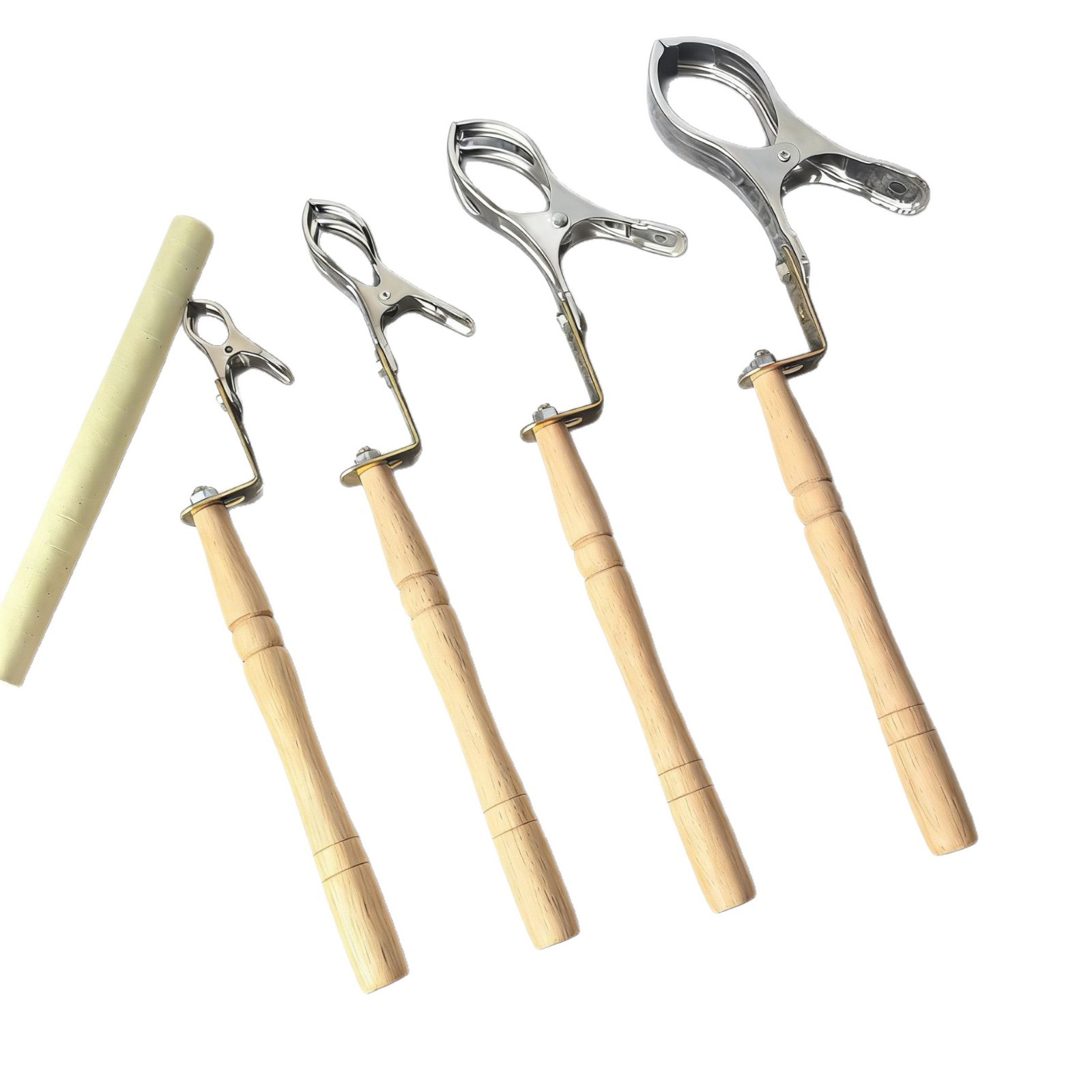 Handheld Moxa Suspension Holder with Anti-Scald Mesh Stainless Steel Single Hole Moxibustion Tool for 1.5-3.5 cm Moxa Rolls - Image 5