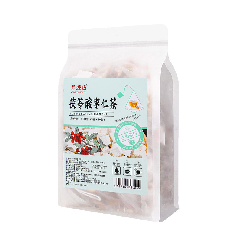 Sour Jujube Seed Calming Tea Suan Zao Ren Tea Bags with Poria Chinese Yam and Lily Bulb 5g x 30 Bags - Image 5
