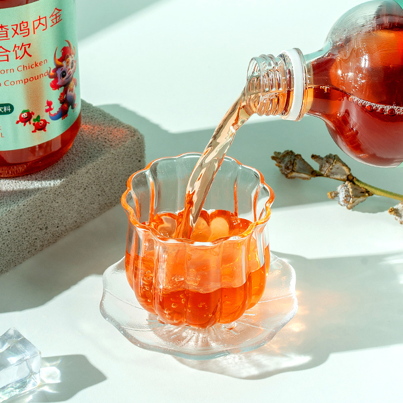 Hawthorn & Chicken Gizzard Lining Compound Drink (Shan Zha Ji Nei Jin) — 500ml Herbal Fruit Beverage - Image 4