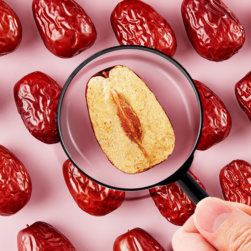 Dried Red Jujube Dates Hong Zao 500g Natural Sun Dried Chinese Date Fruit for Tea Soup Congee - Image 4