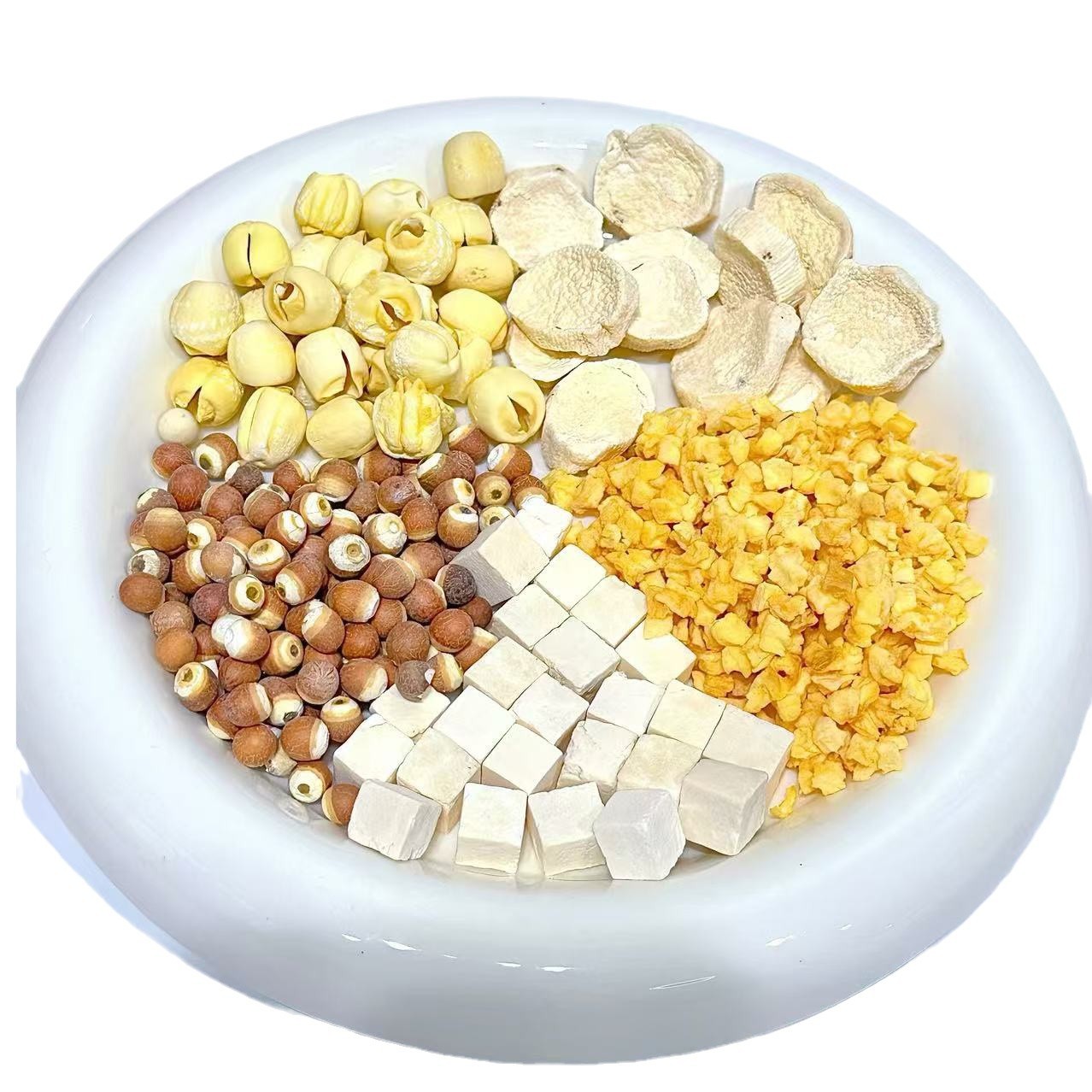 Apple Four Spirits Soup Tea Bags Si Shen Tang with Chinese Yam Lotus Seed Poria Euryale 40g Cold Brew Herbal Tea - Image 5