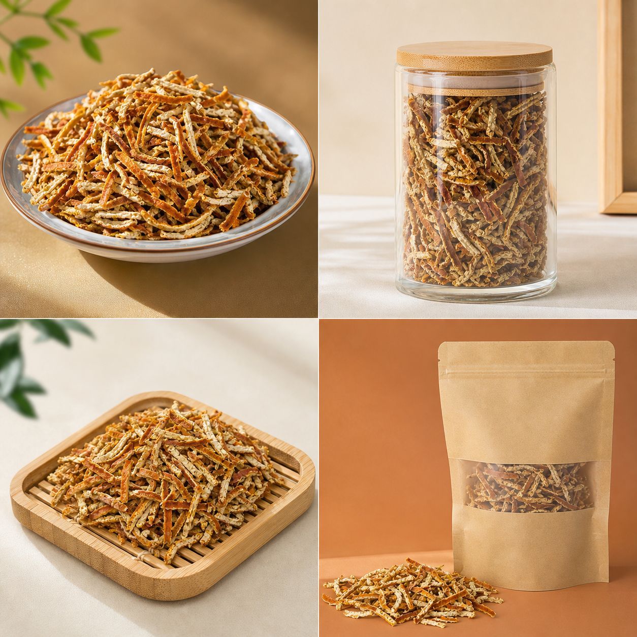 Dried Chenpi Tangerine Peel Shreds 1000g Bulk for Tea and Soup from Xinhui - Image 4