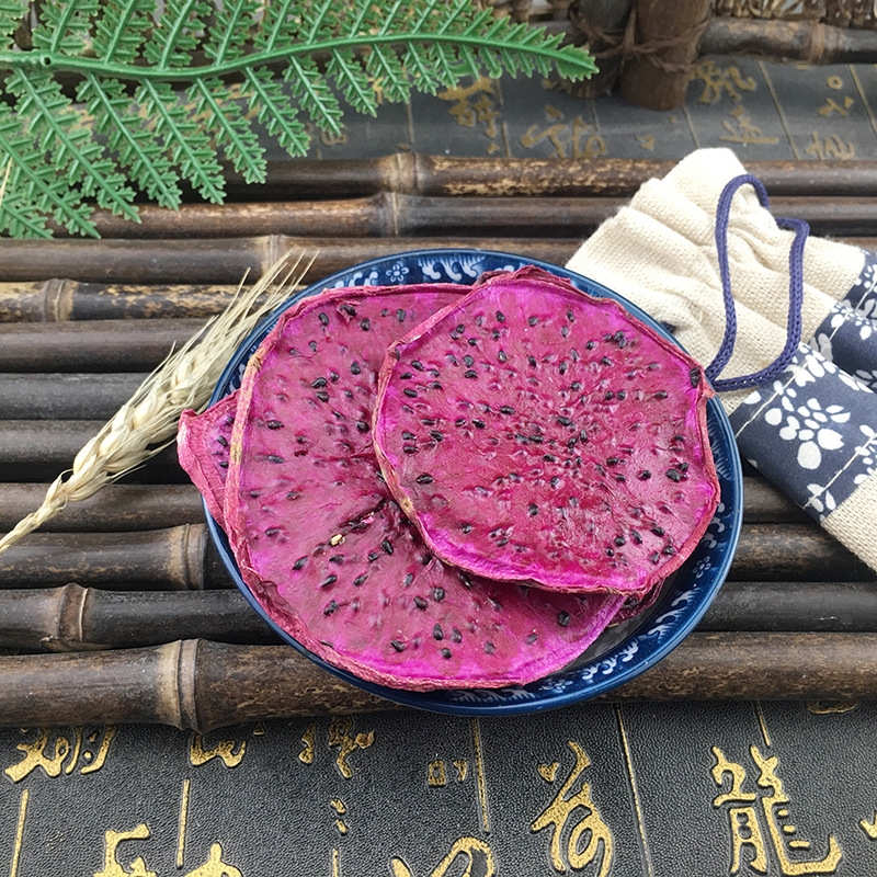 Dried Red Dragon Fruit Slices Hong Xin Huo Long Guo Natural Sun Dried Fruit Chips 500g - Image 2