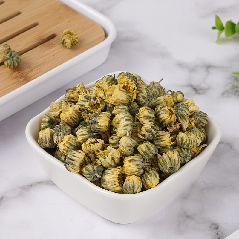 Tai Ju Chrysanthemum Buds (Chrysanthemum morifolium) — Dried Flower Tea, 35g Jar - Image 3