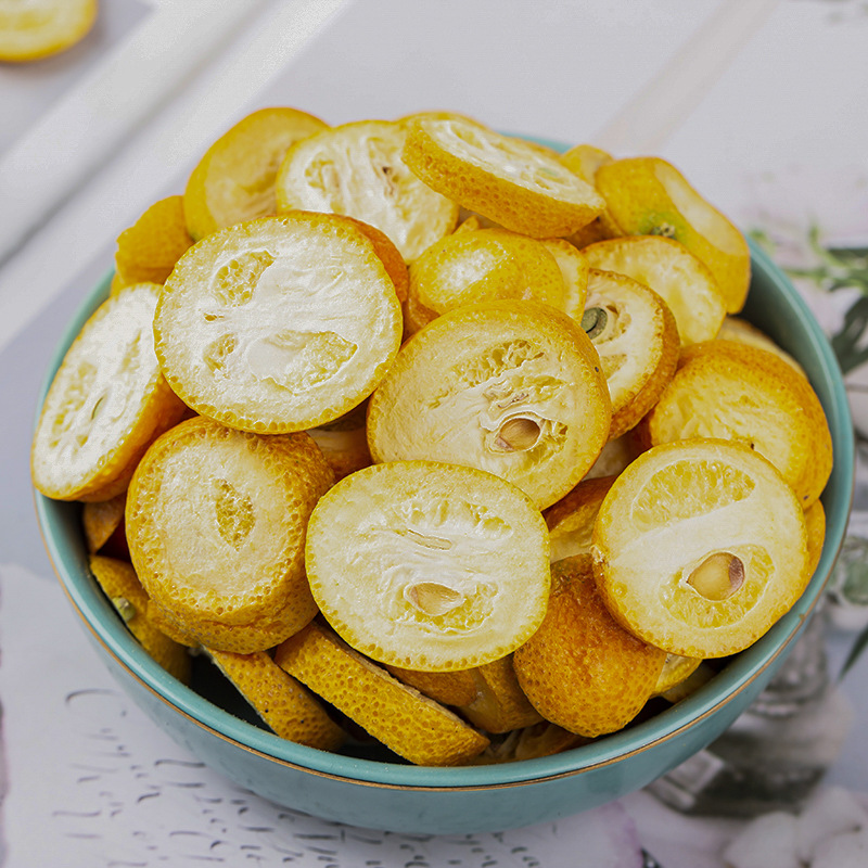 Freeze-Dried Kumquat Slices (Fortunella margarita) — Cold-Brew Fruit Tea, 500g Bulk - Image 3