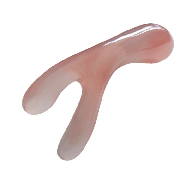 Resin Facial Massage Wand Y Shape Nose Scraping Tool Guasha Beauty Stick for Face Eye Corner Acupoint Care - Image 2
