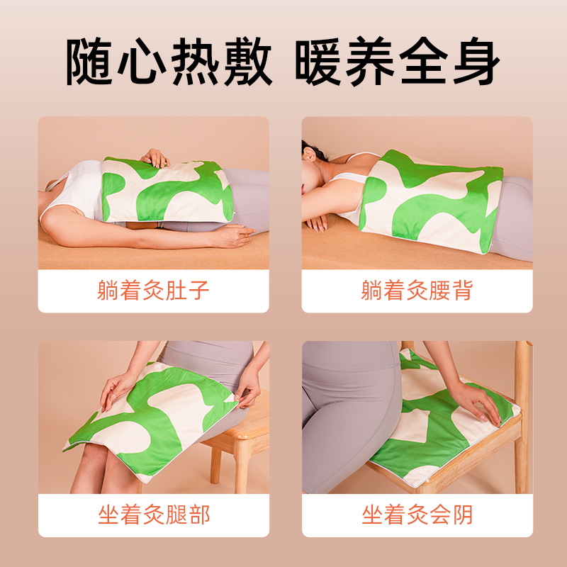 Electric Moxibustion Seat Cushion Ai Cao Warm Heat Therapy Pad with Adjustable Temperature Aged Mugwort Filling - Image 4