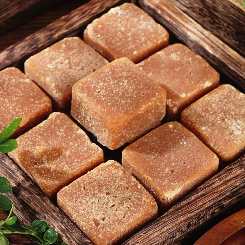 Yunnan Handmade Brown Sugar Blocks Traditional Cane Sugar 500g Jar - Image 2