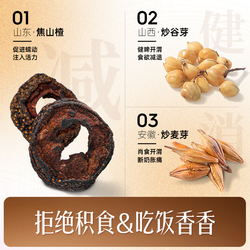 San Jiao Tea Roasted Malt Roasted Rice Sprout Charred Hawthorn Refreshing Summer Wellness Tea 260g - Image 3