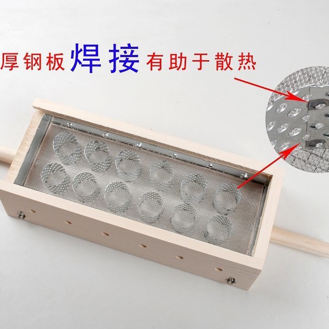 12-Column Wooden Moxibustion Box Portable Moxa Burner for Full Body Warming at Home - Image 5