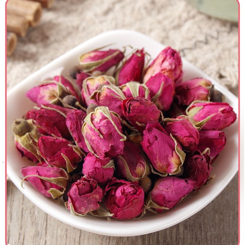 Rose Bud Tea Mei Gui Hua 玫瑰花 Loose Herbal Tea 36g Cold Brew Wellness Gift Box Style Pack - Image 4