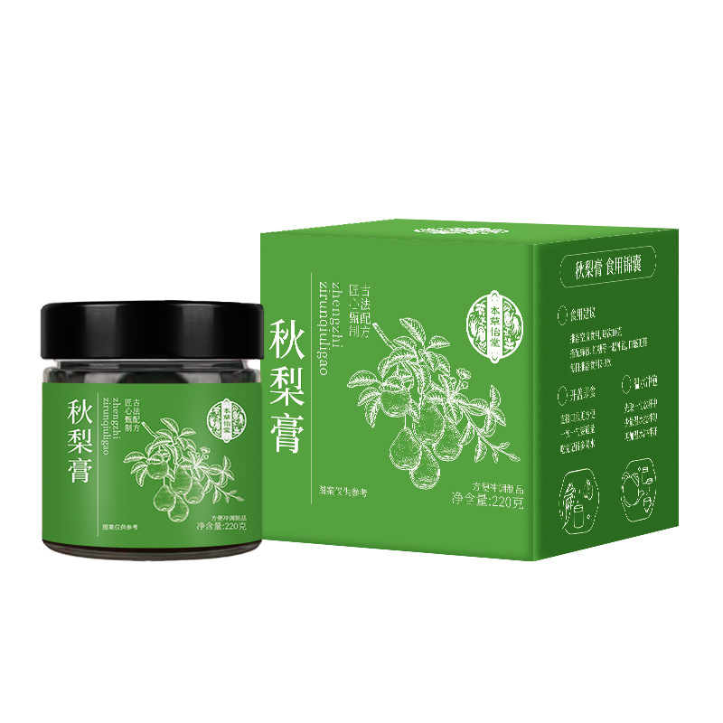 Autumn Pear Paste Traditional Steamed Dangshan Pear Pure Pear Paste Ready to Eat 220g Glass Jar - Image 5