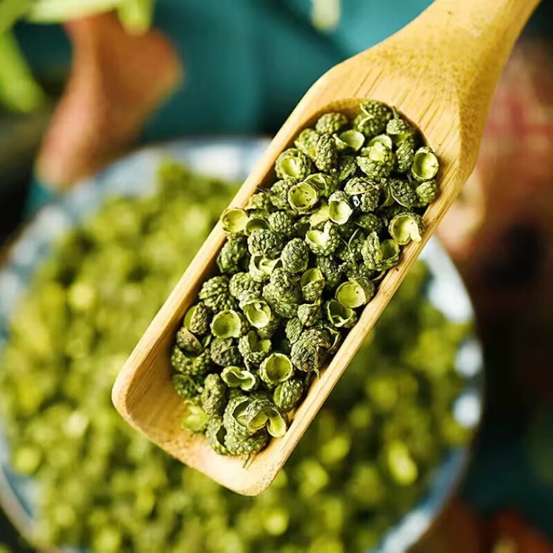 Sichuan Green Sichuan Pepper Qing Hua Jiao 500g Dried Zanthoxylum Pods for Culinary Spice Use - Image 4