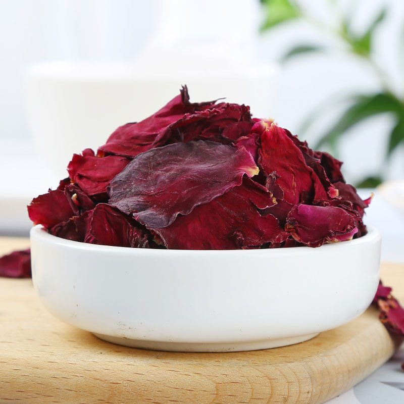 Mo Hong Rose Petals (Rosa spp.) — Edible Dried Rose Petals, Sulfur-Free, 500g Bulk - Image 2
