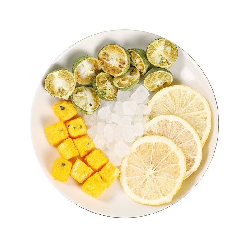Kumquat Green Tangerine Passion Fruit Tea 30 Cold Brew Fruit Tea Bags with Lemon 250g - Image 2