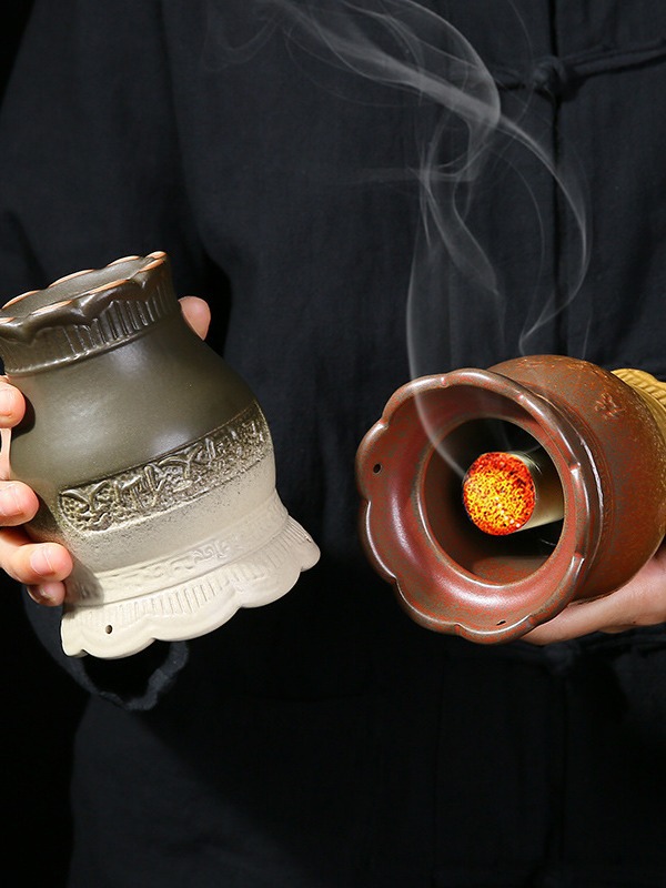 Five Blessings Fire Dragon Moxibustion Jar Ceramic Cup with Mesh for Spa and Wellness Gua Sha Therapy 11cm - Image 2