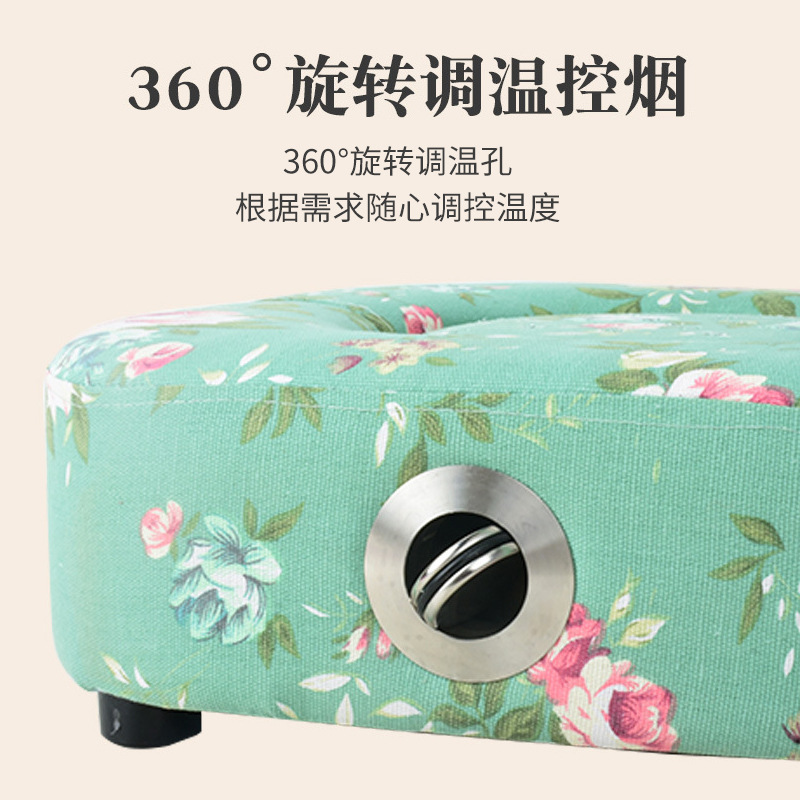 Moxibustion Stool Seat Zuo Jiu Yi Square Pouf with Temperature Control for Home Warming Care - Image 3