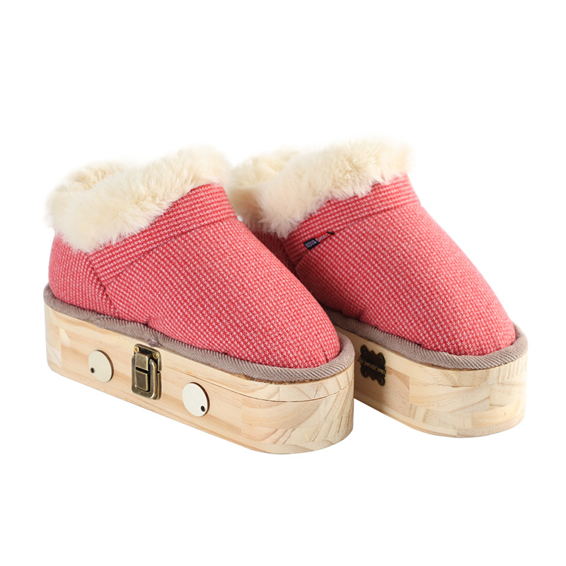 Moxibustion Shoes Wooden Foot Warming Device Walkable Foot Moxa Box for Home Winter Use - Image 5