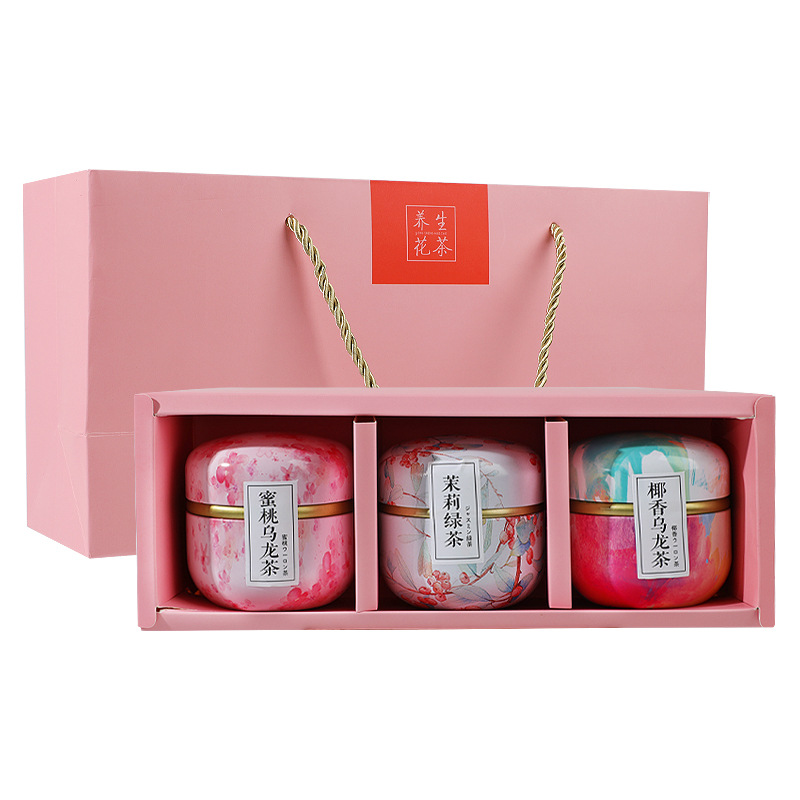 Flower Tea Gift Set Peach Oolong and Osmanthus Oolong Pyramid Tea Bags 3g x 20 Bags - Image 5