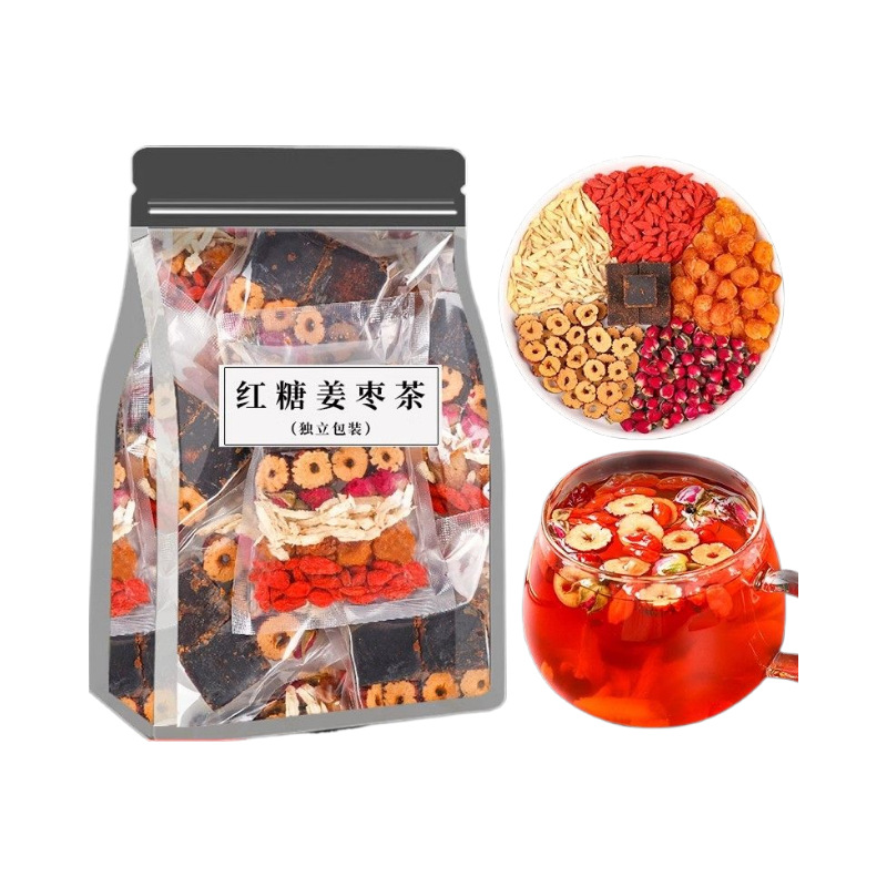 Brown Sugar Ginger Jujube Tea Hong Tang Jiang Zao Cha 20 Teabags Warming Herbal Blend with Rose Goji and Hawthorn - Image 5