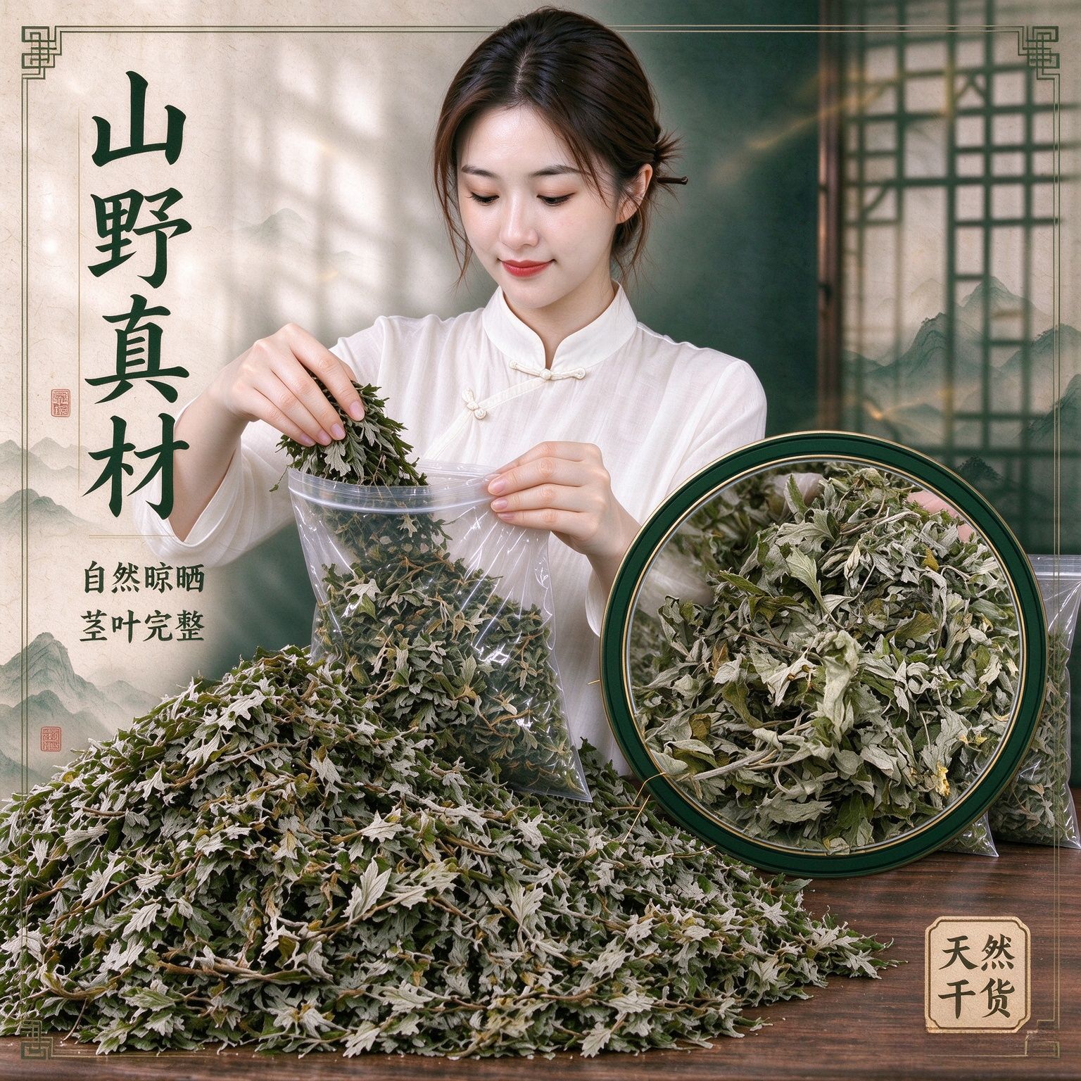 Dried Mugwort Leaf Foot Soak Pack Ai Ye 20g x 30 Bags Traditional External Herbal Bath - Image 3